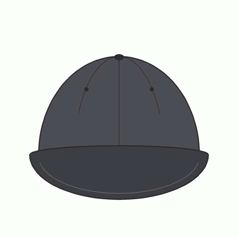 Demo cap, charcoal, front